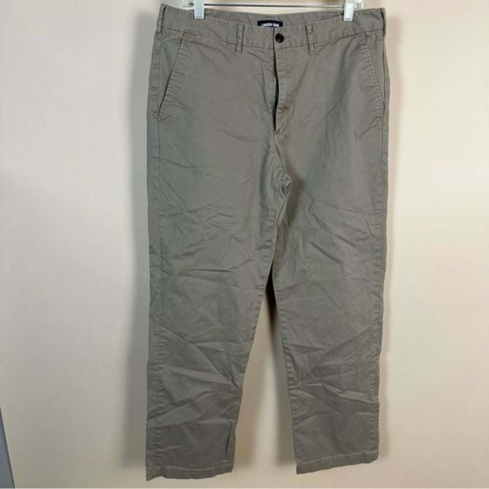 Lands’ End Men’s Chino Khakis, Tan, Professional Work Night Out Casual
